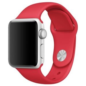 Ανταλλακτικό Λουράκι Σιλικόνης Apple Watch 5/4/3/2/1 (38mm) - Red - OEM (13084)