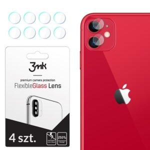 3MK Glass Camera Protector - Αντιχαρακτικό Προστατευτικό Γυαλί για Φακό Κάμερας iPhone 11 - 4 τεμάχια (53646)