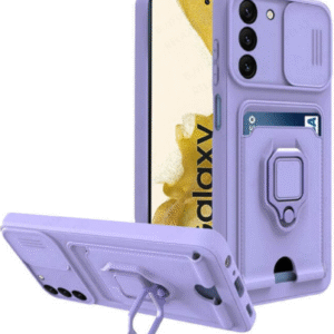 Bodycell Multifunction - Ανθεκτική Θήκη Samsung Galaxy S22 Plus 5G με Λουράκι Λαιμού / Κάλυμμα Κάμερας / Ring Holder / Υποδοχή Κάρτας - Purple (5206015004445)
