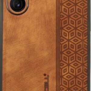 Bodycell Pattern Leather - Σκληρή Θήκη Samsung Galaxy S22 Ultra 5G - Brown (5206015068805)