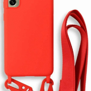 Bodycell Θήκη Σιλικόνης με Λουράκι Λαιμού - Samsung Galaxy S21 FE 5G - Red (5206015001819)