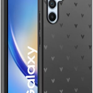 HappyCase Θήκη Σιλικόνης Samsung Galaxy A34 - Print Black (8719246406362)
