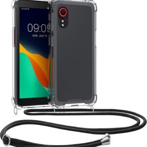 KWmobile Διάφανη Θήκη Σιλικόνης με Λουράκι Λαιμού - Samsung Galaxy Xcover 5 - Transparent (57721.03)