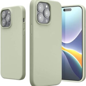 KWmobile Soft Flexible Rubber Cover - Θήκη Σιλικόνης Apple iPhone 14 Pro Max - Gray Green (59074.172)