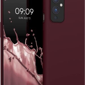 KWmobile Soft Flexible Rubber Cover - Θήκη Σιλικόνης OnePlus 9 - Tawny Red (56040.190)