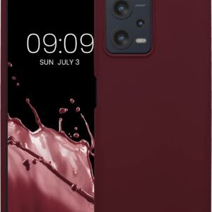 KWmobile Soft Flexible Rubber Cover - Θήκη Σιλικόνης Xiaomi Redmi Note 12 5G / Poco X5 - Bordeaux Violet (60889.187)