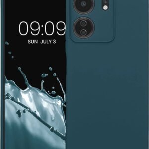 KWmobile Soft Slim Flexible Rubber Cover with Camera Protector - Θήκη Σιλικόνης Xiaomi Redmi 13C 4G / Poco C65 με Πλαίσιο Κάμερας - Teal Matte (KWM000020KN004C)