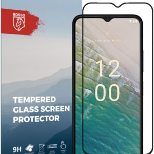 Rosso Tempered Glass - FullFace Αντιχαρακτικό Προστατευτικό Γυαλί Οθόνης Nokia C32 - Black (8719246409455)