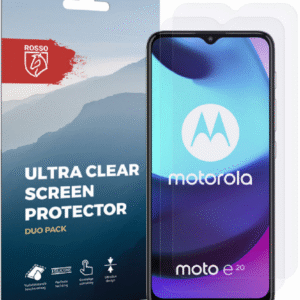 Rosso Ultra Clear Screen Protector - Μεμβράνη Προστασίας Οθόνης - Motorola Moto E20 - 2 Τεμάχια (8719246342509)