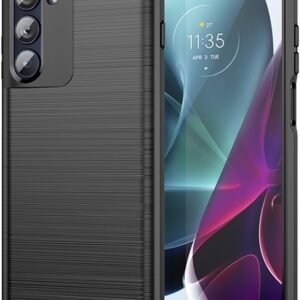 Techsuit Carbon Silicone - Θήκη Σιλικόνης Motorola Moto G200 5G / Edge S30 - Black (5949419031173)