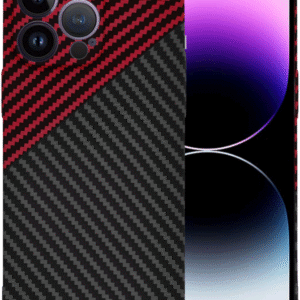 Techsuit Carbonite FiberShell - Σκληρή Θήκη Apple iPhone 14 Pro Max - Red Vortex (5949419209367)