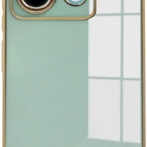 Θήκη Σιλικόνης - Xiaomi Redmi Note 13 Pro 5G / Poco X6 - Bodycell Gold Plated - Mint Green (5206015074486)