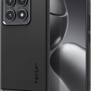 Θήκη Xiaomi 14T Pro Spigen Rugged Armor Ανθεκτική Σιλικόνης - Matte Black (ACS08858)