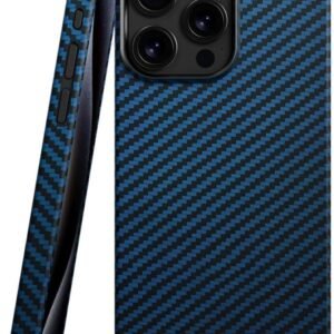 Θήκη iPhone 13 Pro Max Nekit Fiber Σκληρή με MagSafe Aramid Fiber 1mm 1500D Kevlar - Blue (8719246469763)
