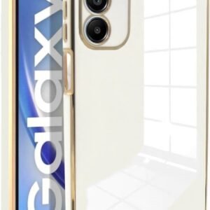 Θήκη Samsung Galaxy A15 Bodycell Gold Plated Σιλικόνης - White (5206015081323)